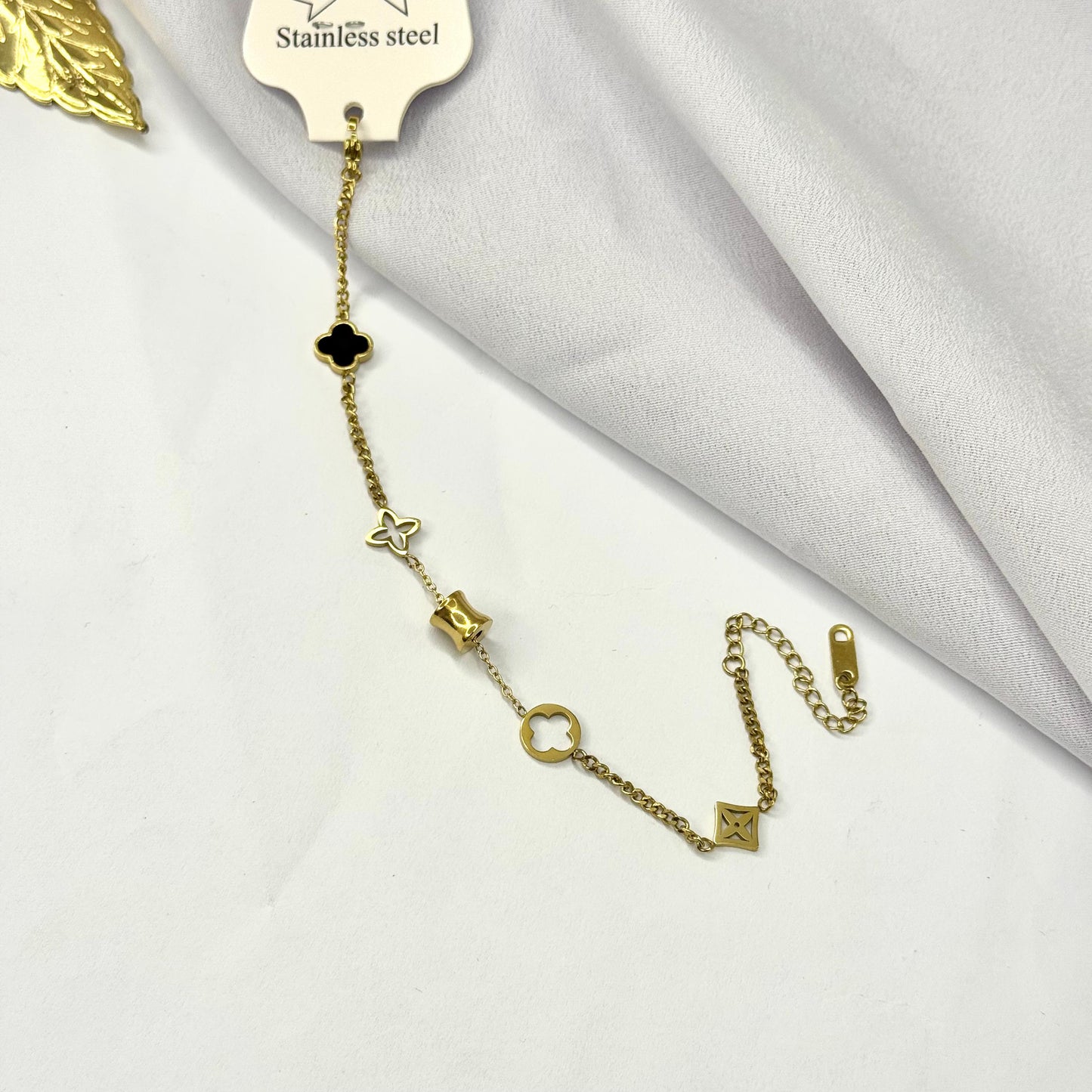 Dazzle Bloom Gold Plated Bracelet