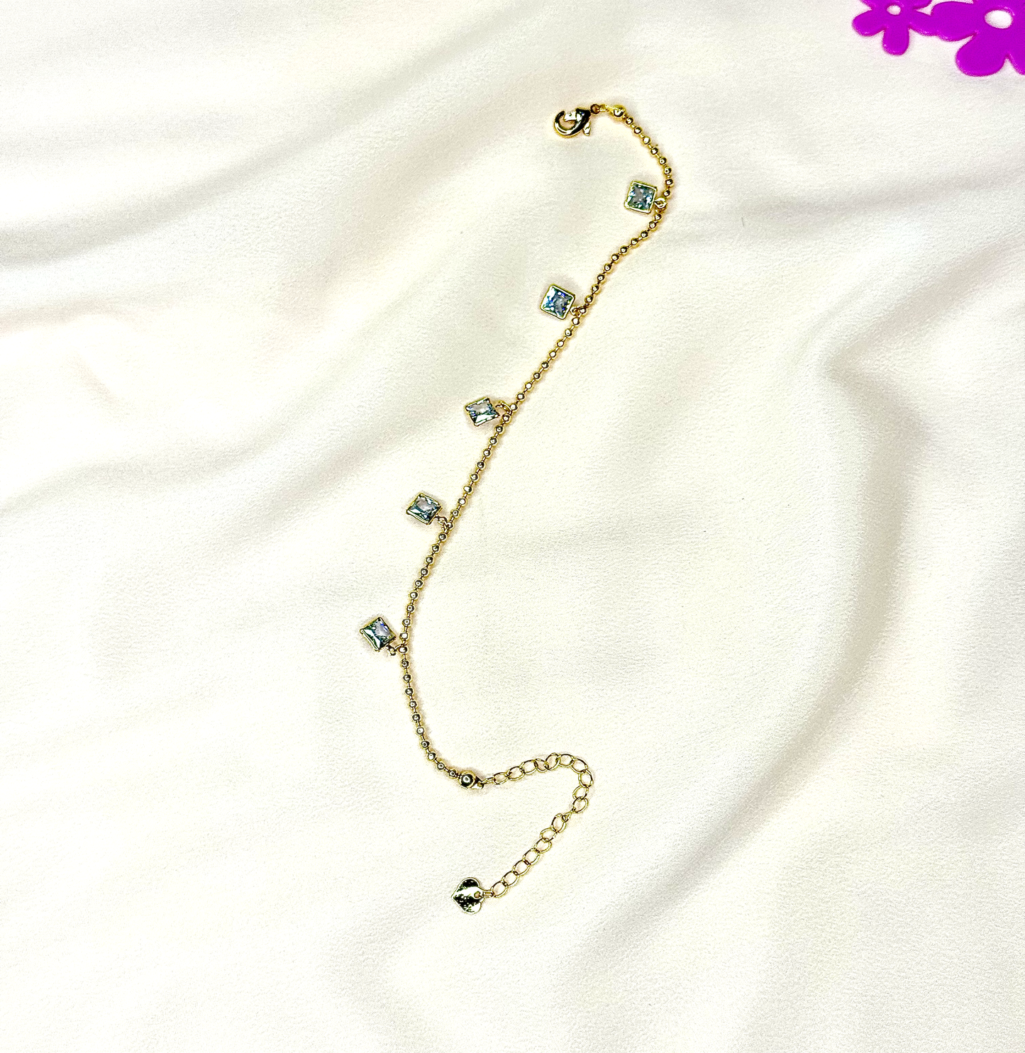 Gorgeous Unique Design Gold Plated Anklet For Girls Womens