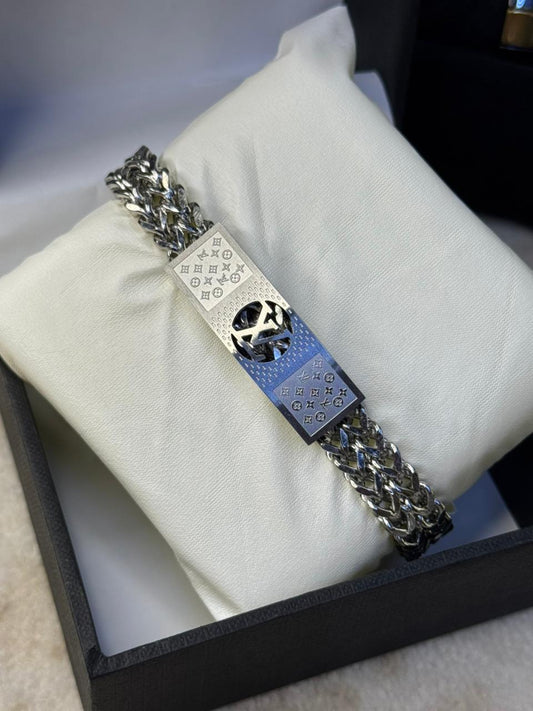 Branded LV Stainless Steel Bracelet
