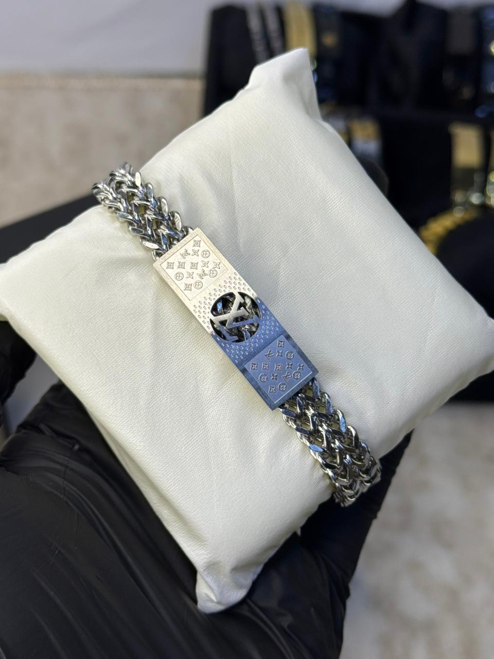 Branded LV Stainless Steel Bracelet