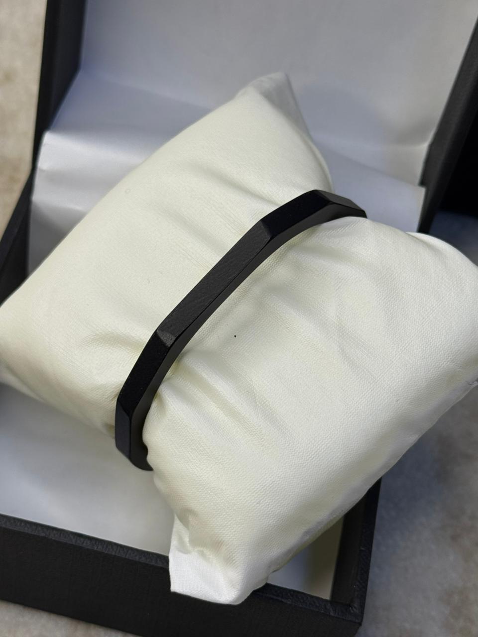 Black Stainless Steel Bangle for Men