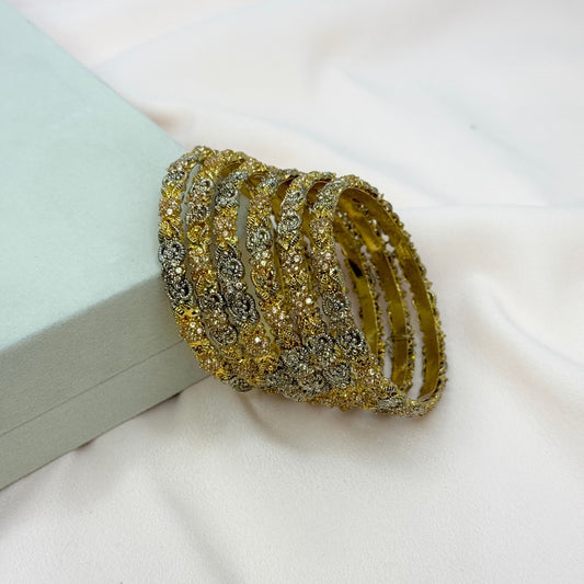 Gold Plated Bangles Set