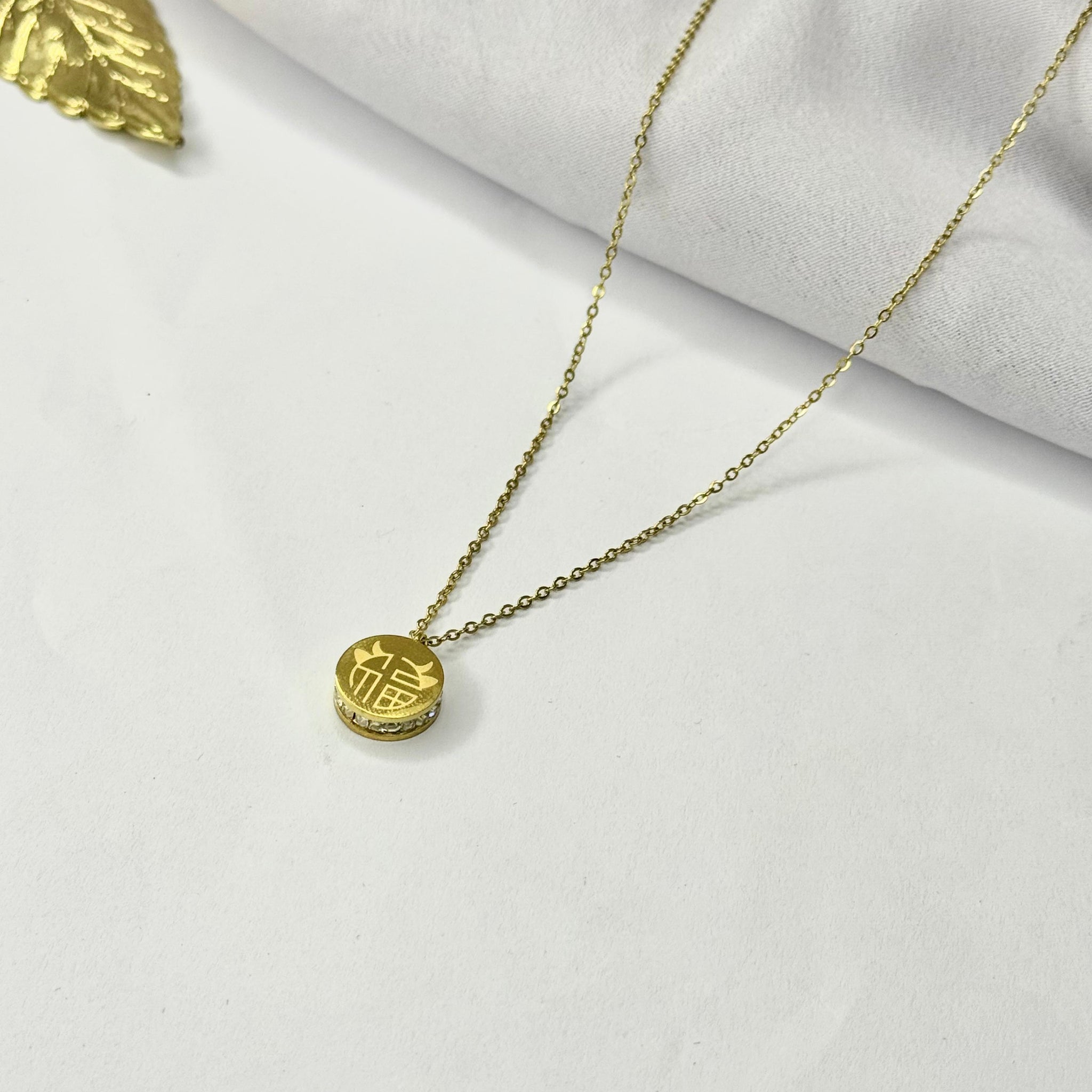 Gleaming Aura Gold Plated Locket
