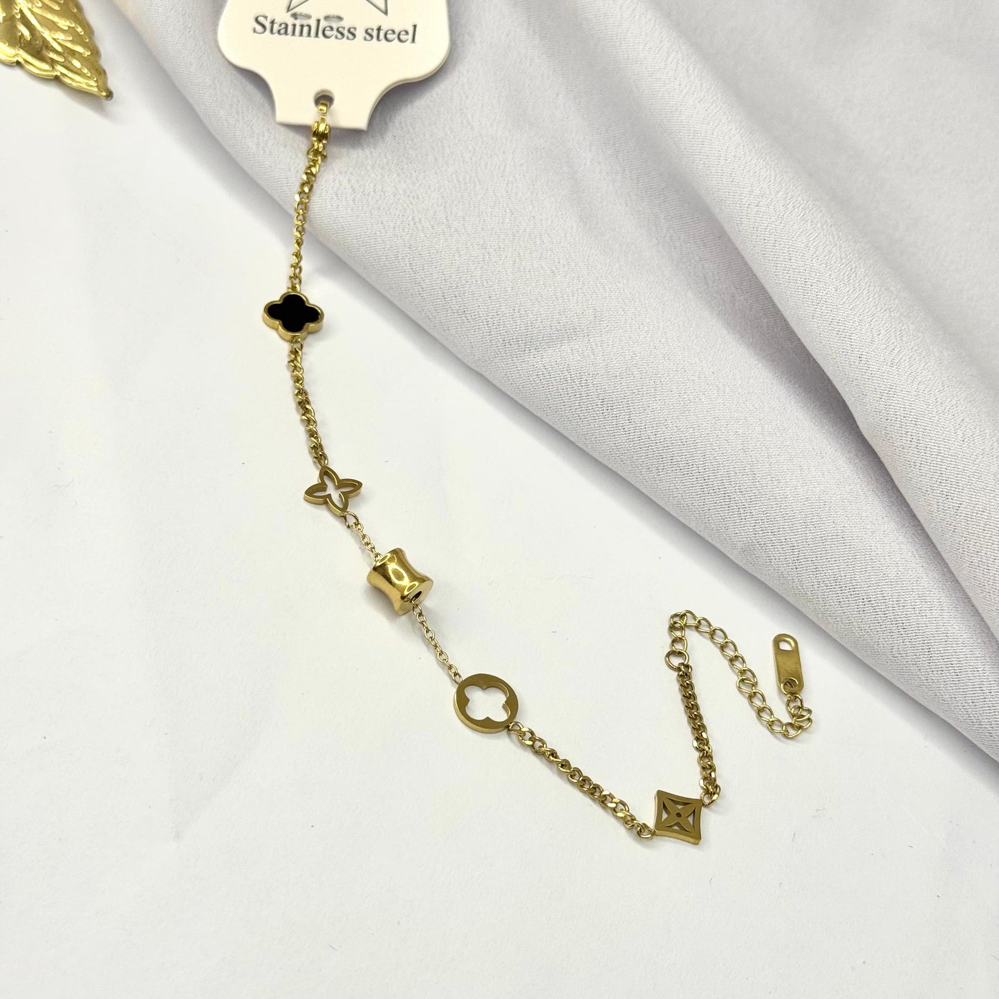 Infinity Glow Gold Plated Bracelet