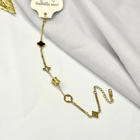 Infinity Glow Gold Plated Bracelet