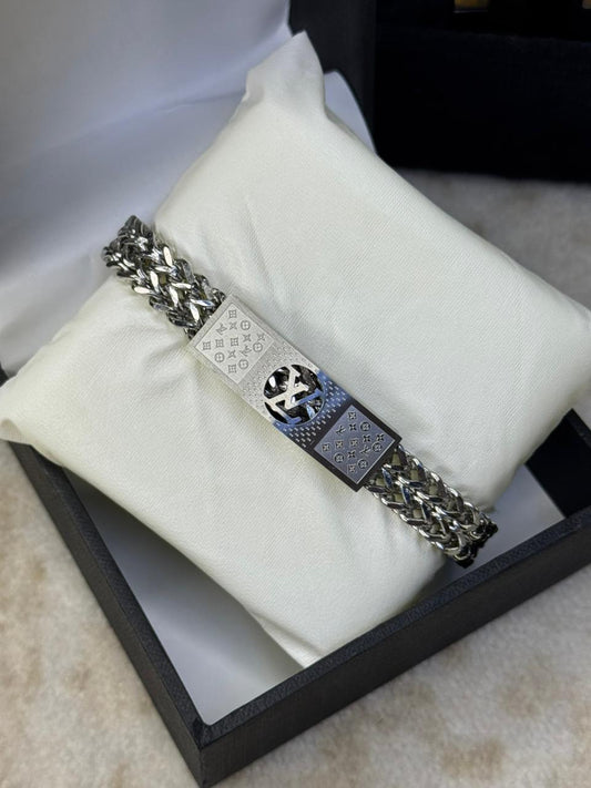Branded LV Stainless Steel Bracelet